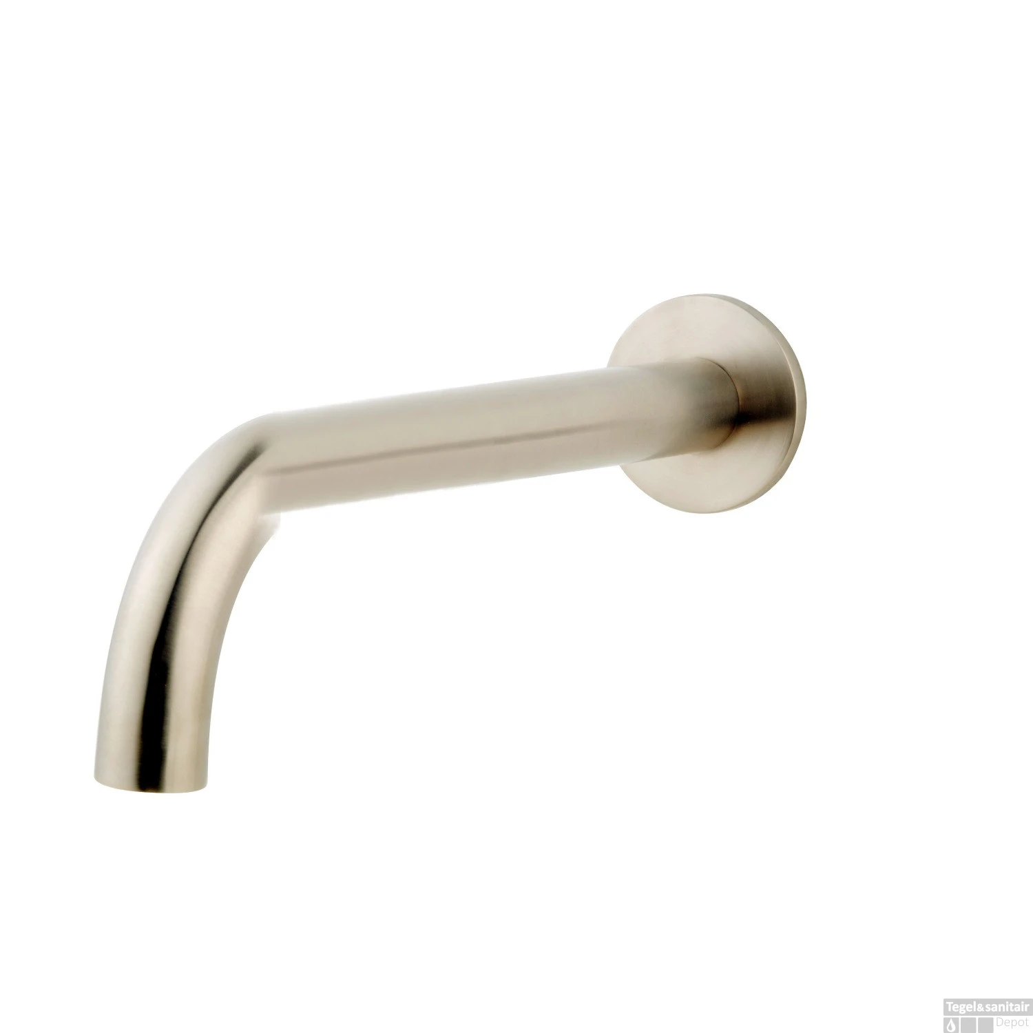 BWS Inbouwuitloop Rond 25cm 1/2" Geborsteld Staal 4 BWS Inbouwuitloop Rond 25cm 1/2" Geborsteld Staal - Afbeelding 2