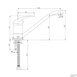 BWS Keukenmengkraan Luna Chroom -Exporteren Badkamer Top Winkel bws keukenmengkraan luna chroom tech2