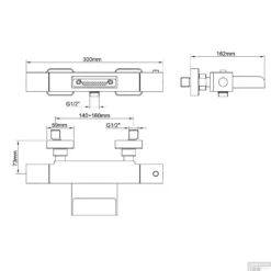 BWS Thermostatische Badkraan Square Met Waterval HOH 15 Cm Chroom 7 BWS Thermostatische Badkraan Square Met Waterval HOH 15 Cm Chroom -Exporteren Badkamer Top Winkel bws thermostatische badmengkraan square met waterval hoh 15 cm chroom tech2