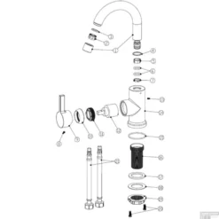 BWS Wastafelmengkraan Hera Draaibare Uitloop RVS -Exporteren Badkamer Top Winkel bws wastafelmengkraan hera draaibare uitloop rvs look tech2