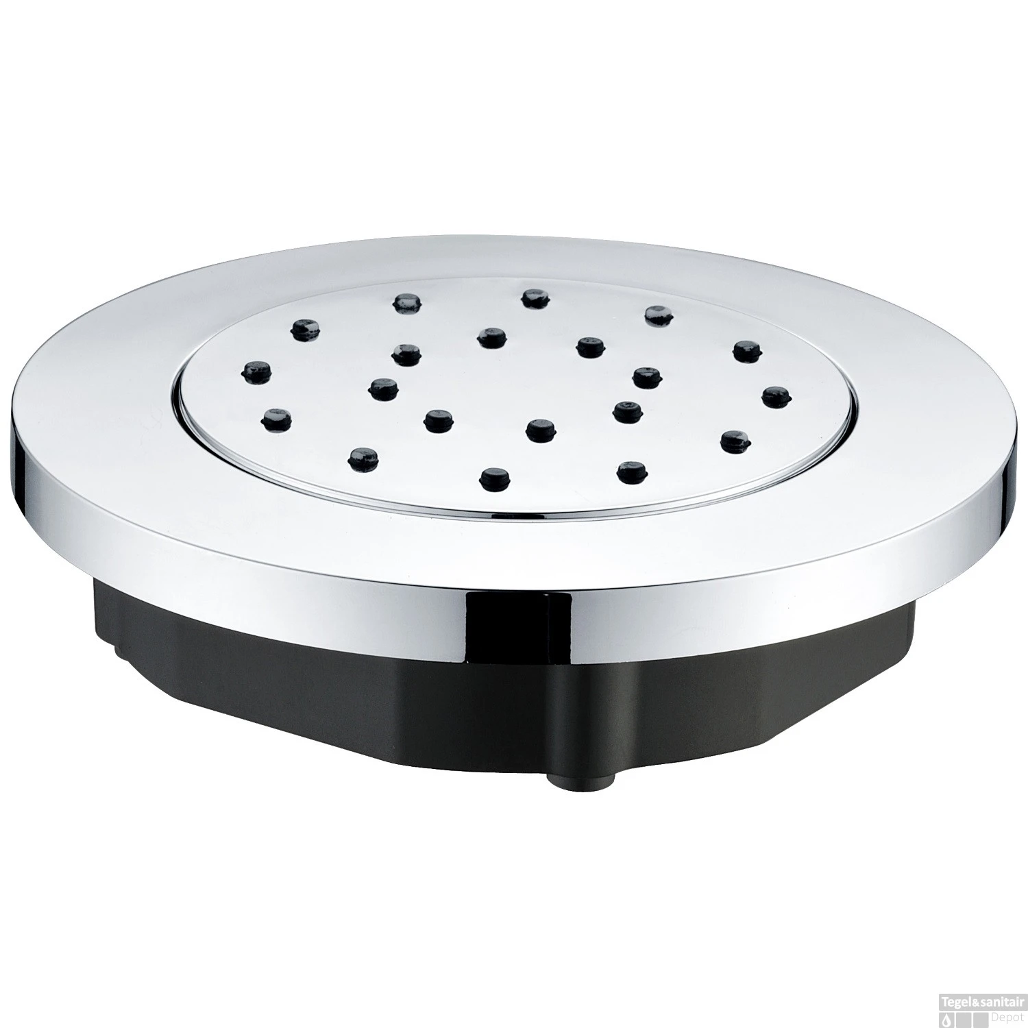 BWS Zijdouche Inbouw Verstelbaar Rond 13.5cm Chroom 4 BWS Zijdouche Inbouw Verstelbaar Rond 13.5cm Chroom - Afbeelding 2