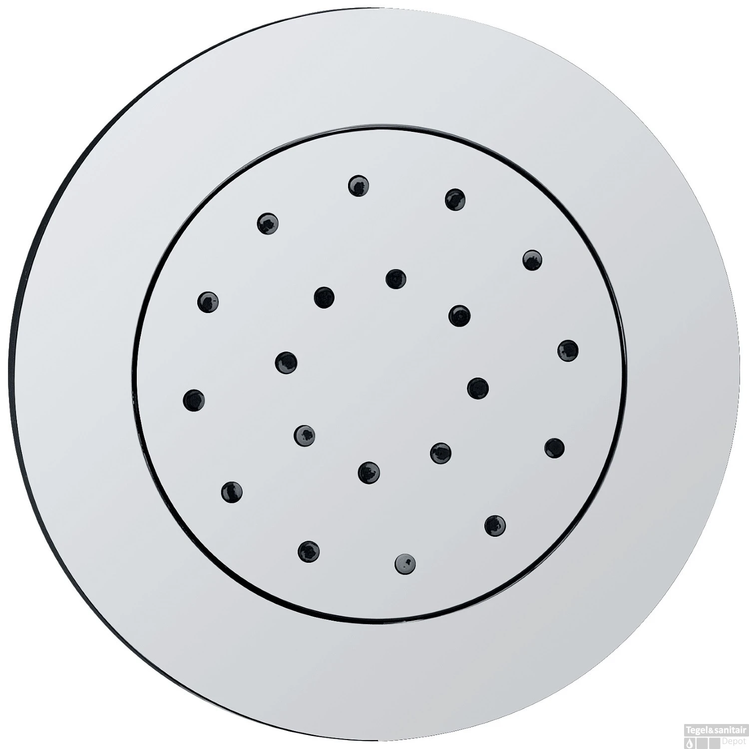 BWS Zijdouche Inbouw Verstelbaar Rond 13.5cm Chroom 6 BWS Zijdouche Inbouw Verstelbaar Rond 13.5cm Chroom - Afbeelding 4