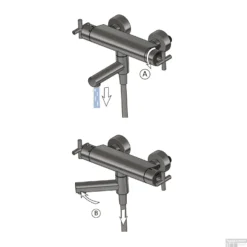 Badthermostaat Hotbath Chap Opbouw Wegdraaibare Omstel 2-kruisgreep Chroom -Exporteren Badkamer Top Winkel c020cr badthermostaat hotbath chap opbouw wegdraaibare omstel 2 kruisgreep chroom 2