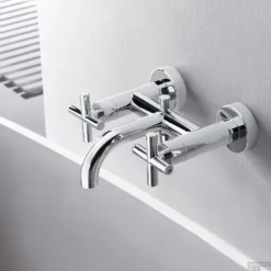 Badmengkraan Hotbath Chap Opbouw 2-kruisgreep Chroom OUTLET