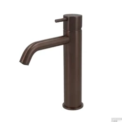 Wastafelmengkraan Hotbath Cobber 1-hendel Gebogen 21.6 Cm Verouderd Messing