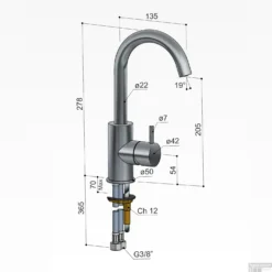 Wastafelmengkraan Hotbath Cobber 1-hendel Gebogen 27.8 Cm Verouderd Messing -Exporteren Badkamer Top Winkel cb004ab wastafelmengkraan hotbath cobber 1 hendel gebogen 27.8 cm verouderd messing tech