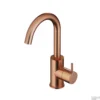 Wastafelmengkraan Hotbath Cobber 1-hendel Gebogen 27.8 Cm Geborsteld Koper -Exporteren Badkamer Top Winkel cb004bc wastafelmengkraan hotbath cobber 1 hendel gebogen 27.8 cm geborsteld koper shop