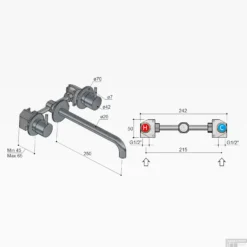 Wastafelmengkraan Hotbath Cobber Inbouw 2-hendel Gebogen 25 Cm Gepolijst Messing PVD 9 Wastafelmengkraan Hotbath Cobber Inbouw 2-hendel Gebogen 25 Cm Gepolijst Messing PVD -Exporteren Badkamer Top Winkel cb005text25nbp wastafelmengkraan hotbath cobber inbouw 2 hendel gebogen 25 cm gepolijst messing pvd tech