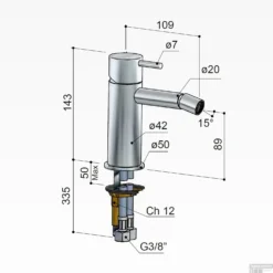 Bidetmengkraan Hotbath Cobber Gepolijst Messing PVD (excl. Waste) 7 Bidetmengkraan Hotbath Cobber Gepolijst Messing PVD (excl. Waste) -Exporteren Badkamer Top Winkel cb018nbp bidetmengkraan hotbath cobber gepolijst messing pvd excl. waste tech