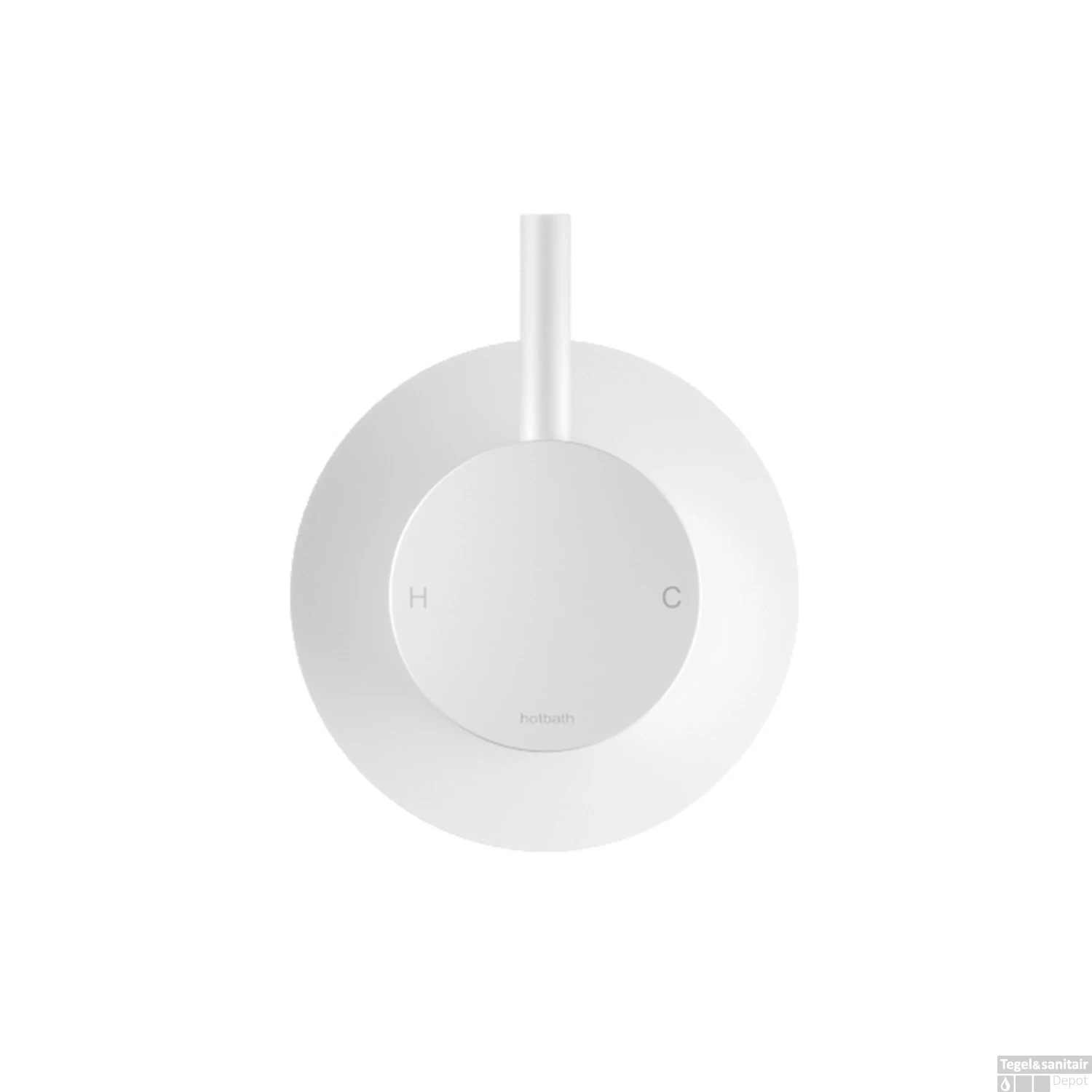 Inbouw Douchemengkraan Hotbath Cobber 1-hendel Mat Wit 5 Inbouw Douchemengkraan Hotbath Cobber 1-hendel Mat Wit - Afbeelding 3