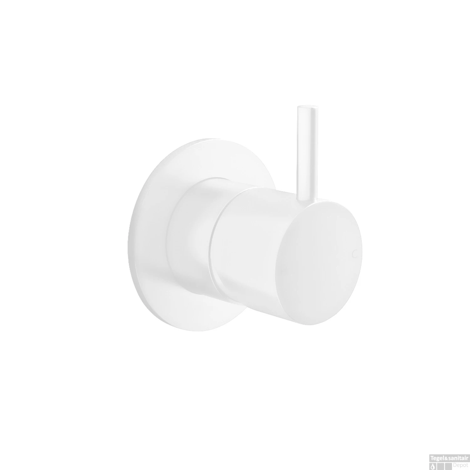 Inbouw Douchemengkraan Hotbath Cobber 1-hendel Mat Wit 3 Inbouw Douchemengkraan Hotbath Cobber 1-hendel Mat Wit