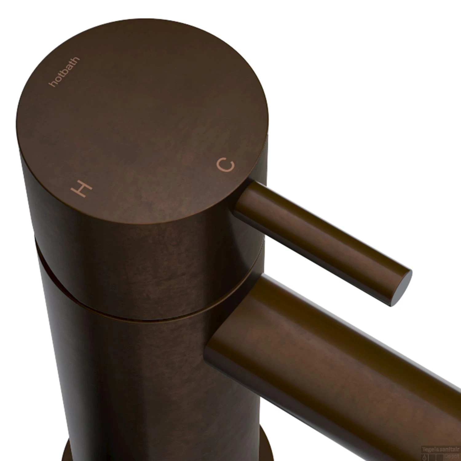 Wastafelmengkraan Hotbath Cobber 3 Gats 2-hendel Gebogen 26.1 Cm Verouderd Messing 4 Wastafelmengkraan Hotbath Cobber 3 Gats 2-hendel Gebogen 26.1 Cm Verouderd Messing - Afbeelding 2