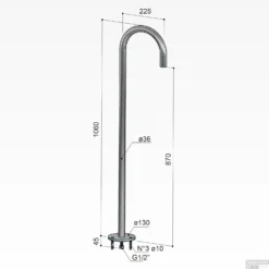 Baduitloop Hotbath Cobber Vrijstaand 106 Cm Verouderd Messing -Exporteren Badkamer Top Winkel cb076ab baduitloop hotbath cobber vrijstaand 106 cm verouderd messing tech