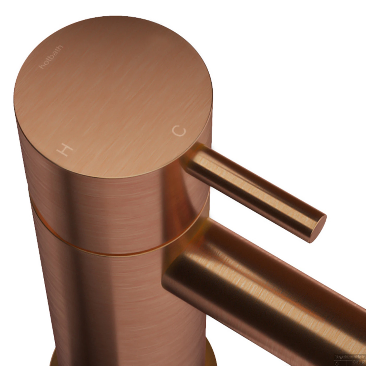 Plafondbuis Hotbath Cobber Rond 15 Cm Geborsteld Koper - Afbeelding 2