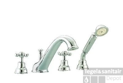 Cisal Arcana Ceramic 4-gats Badmengkraan Badrandmontage 3/4" Brons AC00026427 4 Cisal Arcana Ceramic 4-gats Badmengkraan Badrandmontage 3/4" Brons AC00026427 - Afbeelding 2