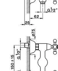 Cisal Arcana Ceramic Douchemengkraan Rvs AC0004412A