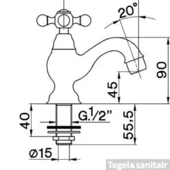 Cisal Arcana Ceramic Fonteinkraan Brons AC00090027