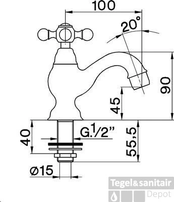 Cisal Arcana Ceramic Fonteinkraan Brons AC00090027 3 Cisal Arcana Ceramic Fonteinkraan Brons AC00090027