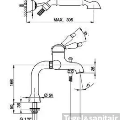 Cisal Arcana Empress Badmengkraan Met Handdouche EM0000902A RVS