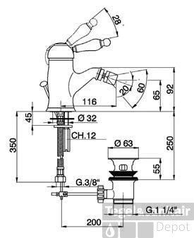 Cisal Arcana Empress Bidetmengkraan EM00055021 Chroom 3 Cisal Arcana Empress Bidetmengkraan EM00055021 Chroom