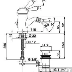 Cisal Arcana Empress Bidetmengkraan EM00055024 Goud