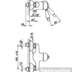 Cisal Arcana Empress Douchemengkraan EM00044174 Chroom-Goud