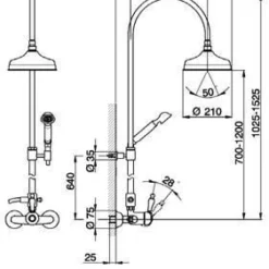 Cisal Arcana Empress Douchemengkraan Met Doucheset EM00405027 Brons