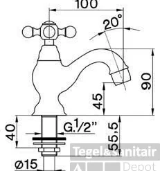 Cisal Arcana Fonteinkraan AR00090021 Chroom