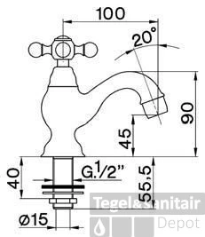 Cisal Arcana Fonteinkraan AR00090021 Chroom 3 Cisal Arcana Fonteinkraan AR00090021 Chroom