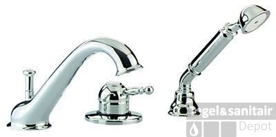 Cisal Arcana Royal Badkraan Badrandmontage AY00126074 Chroom-Goud 4 Cisal Arcana Royal Badkraan Badrandmontage AY00126074 Chroom-Goud - Afbeelding 2