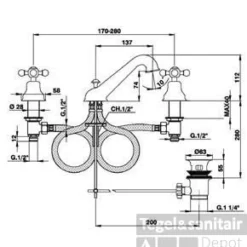 Wastafelmengkraan Cisal Arcana AR00101021 Chroom