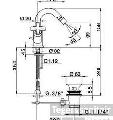 Cisal Barcelona Quad Bidetmengkraan Chroom BQ00155021