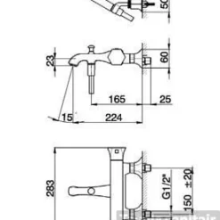 Cisal Cherie Bad-douche Thermostaatkraan CED2701021 Chroom