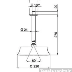 Cisal Cherie Hoofddouche DS01328024 Goud