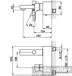Cisal Cubic Badmengkraan Chroom CU00013021 6 Cisal Cubic Badmengkraan Chroom CU00013021 -Exporteren Badkamer Top Winkel cisal cubic badmengkraan chroom cu00013021 0