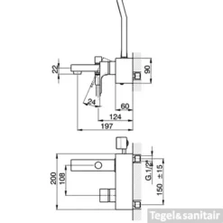 Cisal Cubic Badmengkraan Chroom CU00013021 7 Cisal Cubic Badmengkraan Chroom CU00013021 -Exporteren Badkamer Top Winkel cisal cubic badmengkraan chroom cu00013021 1