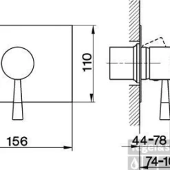 Cisal Pumpy Inbouw Mengkraan Rvs PU0030002D