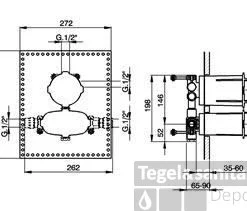 Cisal Thermostatische Inbouwdeel 2 Uitgangen ZA01840004