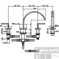 Cisal Wave 4-gats Badrandcombinatie RVS WA0002612A 5 Cisal Wave 4-gats Badrandcombinatie RVS WA0002612A -Exporteren Badkamer Top Winkel cisal wave 4 gats badrandcombinatie rvs wa0002612a 1