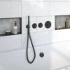 Badkraanset Wiesbaden Dreams Met Inbouwdeel En Badoverloop Zwart -Exporteren Badkamer Top Winkel close up bathtub 1 black