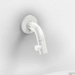 Clou Kaldur Fonteinkraan Korte Uitloop Wandmontage Mat Wit