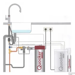 Quooker Cube Flex Chroom Met Combi Boiler -Exporteren Badkamer Top Winkel combi met cube en flex 1