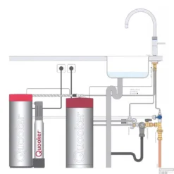 Quooker Cube Fusion Round Mat Zwart Met Combi Boiler 19 Quooker Cube Fusion Round Mat Zwart Met Combi Boiler -Exporteren Badkamer Top Winkel combi met cube en fusion round 3