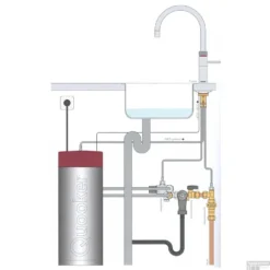 Quooker Fusion Round RVS Met Combi Boiler -Exporteren Badkamer Top Winkel combi met fusion round 1