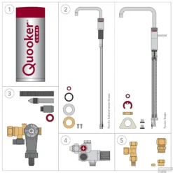 Quooker Reservoir Combi+ 2.2-E Boiler 22+EQR (alleen De Boiler) 17 Quooker Reservoir Combi+ 2.2-E Boiler 22+EQR (alleen De Boiler) -Exporteren Badkamer Top Winkel combi plus afbeelding 1