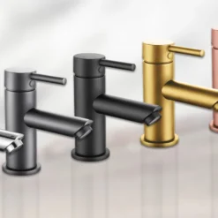 Wastafelmengkraan Boss & Wessing Colorato 1 Hendel Gunmetal -Exporteren Badkamer Top Winkel cr6002 002 1 1