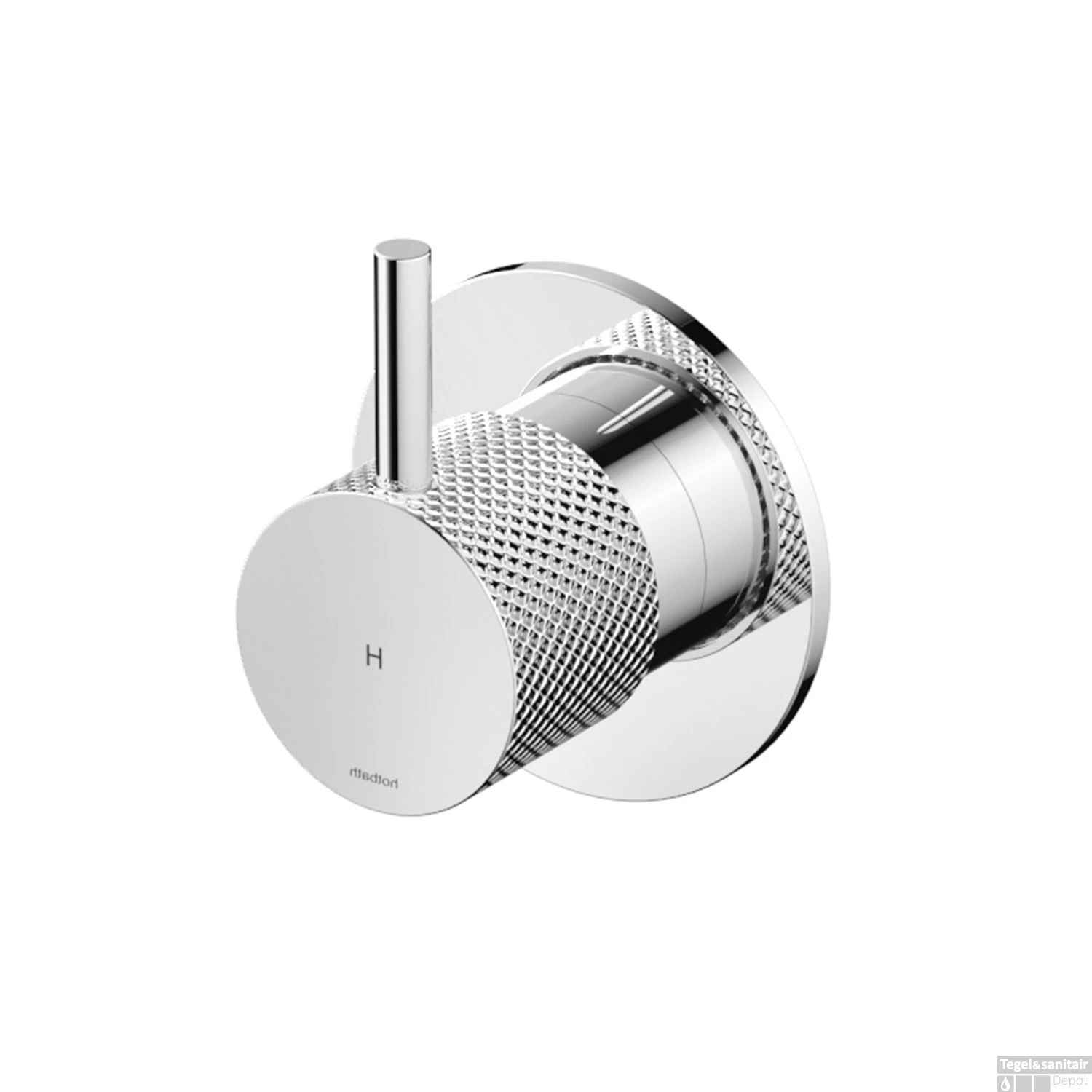 Inbouw Stopkraan Hotbath Cobber X Warm Chroom (excl. Inbouwdeel)