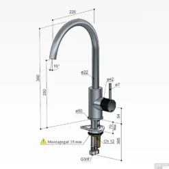 Keukenmengkraan Hotbath Cobber X 1-hendel Draaibare Uitloop Chroom 7 Keukenmengkraan Hotbath Cobber X 1-hendel Draaibare Uitloop Chroom -Exporteren Badkamer Top Winkel cx040cr keukenmengkraan hotbath cobber x 1 hendel draaibare uitloop chroom tech
