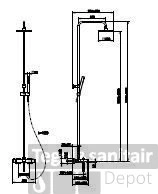 Huber Dado Douchekolom Met Thermostaatkraan Chroom DDC8301021