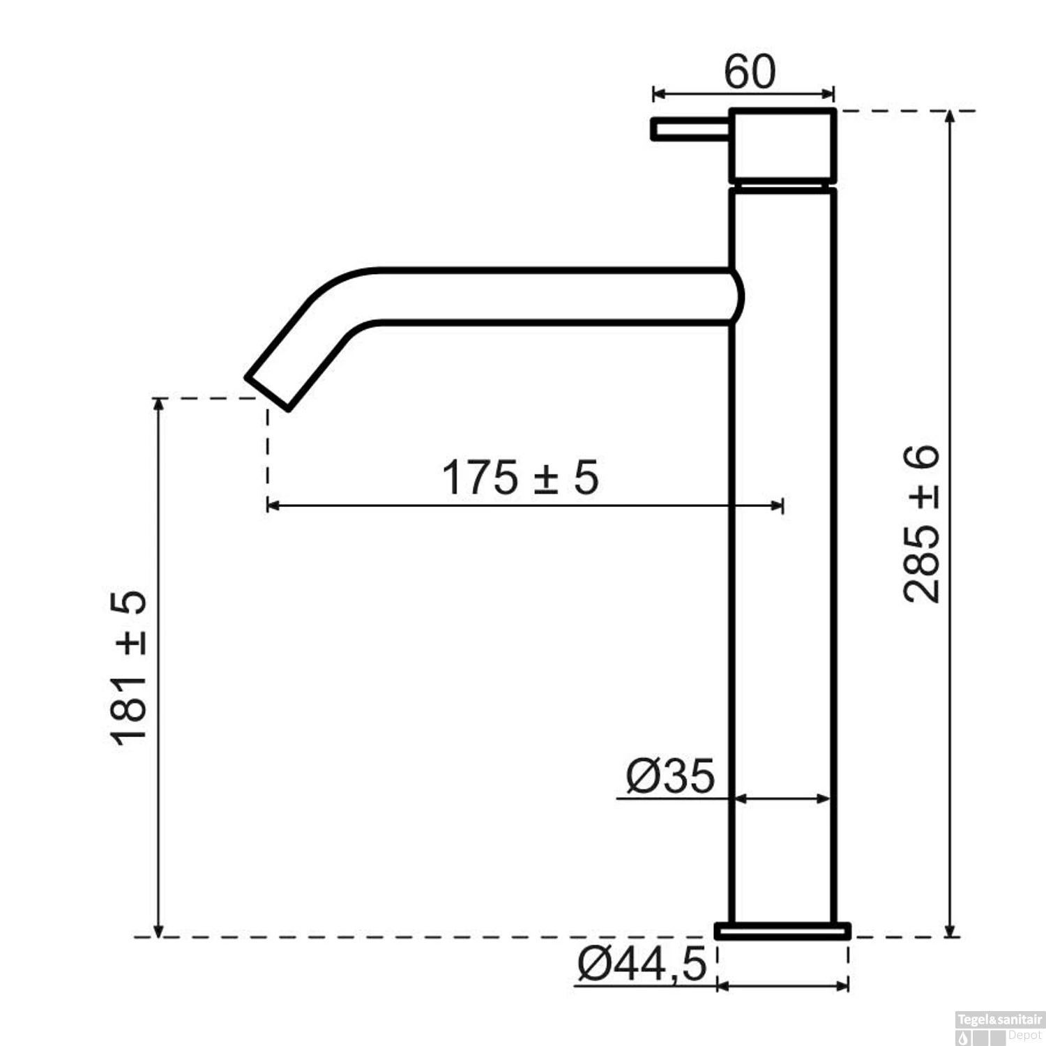Wastafelkraan Qisani Flow Verhoogd Geborsteld Copper 4 Wastafelkraan Qisani Flow Verhoogd Geborsteld Copper - Afbeelding 2